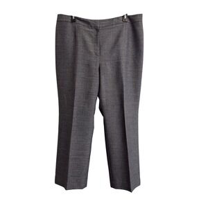 Le Suit Separates‎ Womens Grey Straight Leg Dress Pants Size 14P Lined